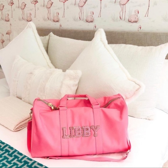 NWT Stoney Clover Lane Guava Mini Duffle With Shoulder Strap Rare Unicorn 🦄 - Picture 2 of 5